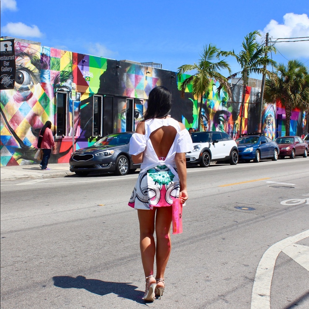 Color print mini skirt - Picture 2 of 3